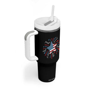 Funny 4th of July Fireworks Foxtrot Delta Tango Tumbler With Handle TS11 Print Your Wear
