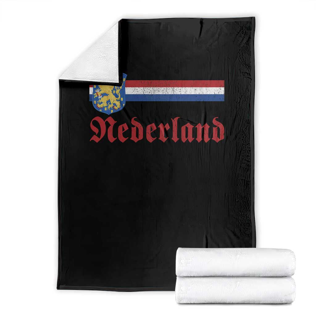 Nederland Holland Emblem Lion Vintage Dutch Flag Throw Blanket TS11 Black Print Your Wear