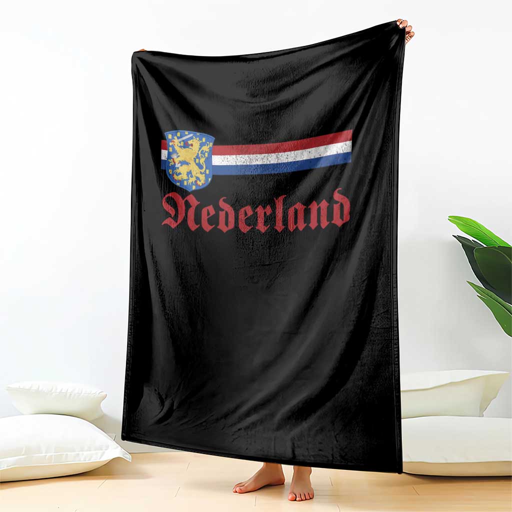 Nederland Holland Emblem Lion Vintage Dutch Flag Throw Blanket TS11 Print Your Wear