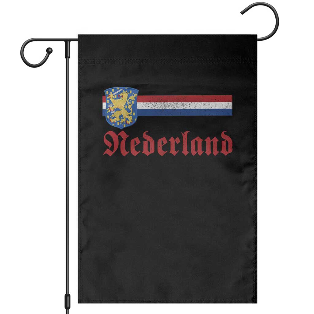 Nederland Holland Emblem Lion Vintage Dutch Flag Garden Flag TS11 Black Print Your Wear