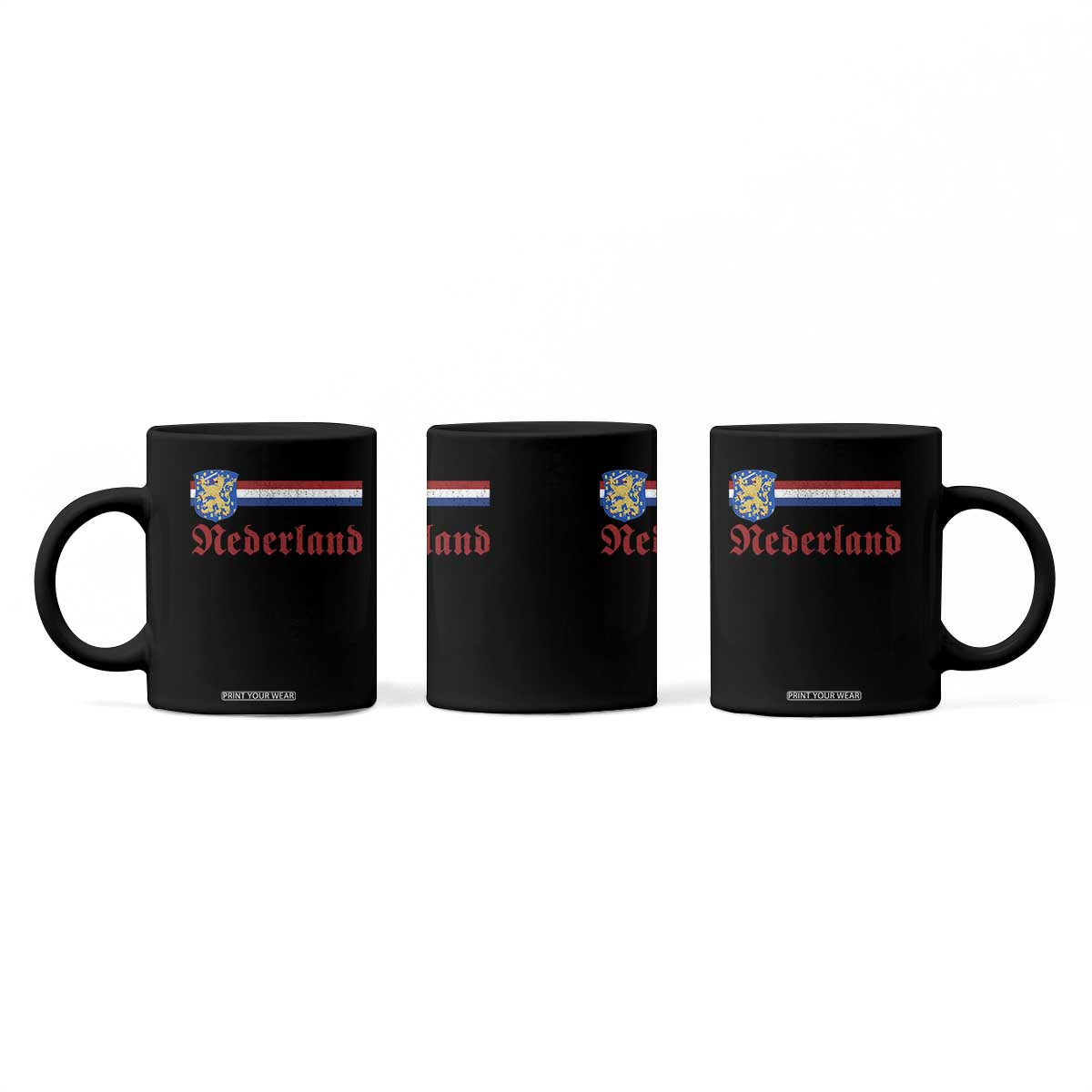 Nederland Holland Emblem Lion Vintage Dutch Flag Coffee Mug TS11 Print Your Wear