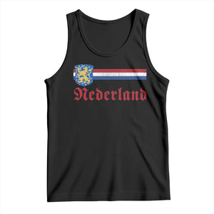 Nederland Holland Emblem Lion Vintage Dutch Flag Tank Top TS11 Black Print Your Wear