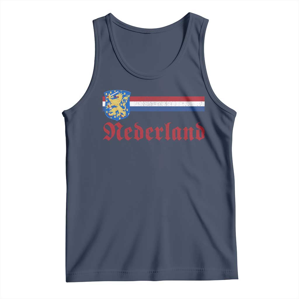 Nederland Holland Emblem Lion Vintage Dutch Flag Tank Top TS11 Navy Print Your Wear
