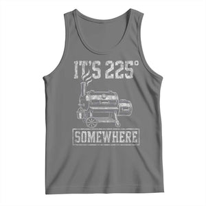 It Is 225 Somewhere Funny BBQ Smoker Grill Tank Top TS11 Black Heather Print Your Wear