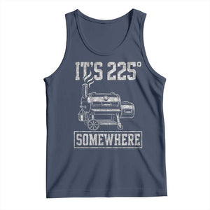 It Is 225 Somewhere Funny BBQ Smoker Grill Tank Top TS11 Navy Print Your Wear