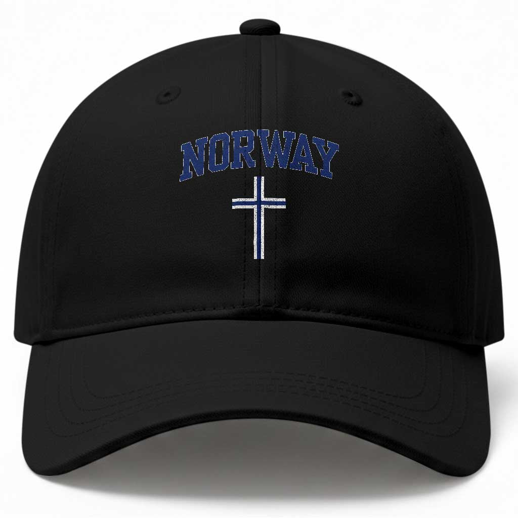Norway Vintage Soccer Design The Nordic Cross Flag Baseball Cap TS11 Print Your Wear