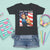 Harris 2024 T Shirt For Kid Yes We Kam Strong Woman American Flag TS11 Black Print Your Wear