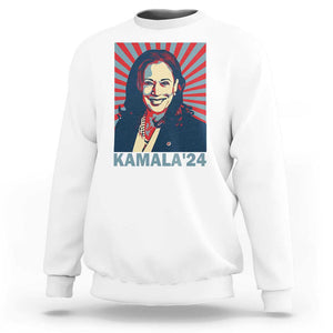 Kamala'24 Sweatshirt Retro Harris For President TS11 White Print Your Wear