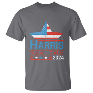 Harris Ocasio Cortez 2024 T Shirt American Flag Election Star TS11 Charcoal Print Your Wear