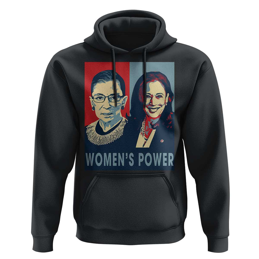 Women's Power Hoodie Ruth Harris Supporter Feminist Women's rights TS11 Black Print Your Wear