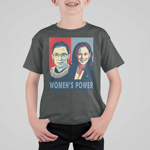 Women's Power T Shirt For Kid Ruth Harris Supporter Feminist Women's rights TS11 Dark Heather Print Your Wear