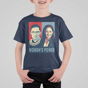 Women's Power T Shirt For Kid Ruth Harris Supporter Feminist Women's rights TS11 Navy Print Your Wear