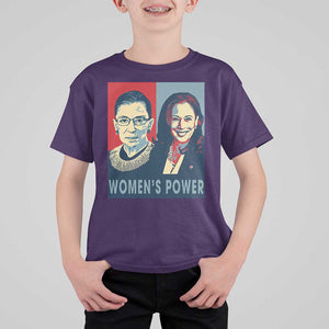 Women's Power T Shirt For Kid Ruth Harris Supporter Feminist Women's rights TS11 Purple Print Your Wear