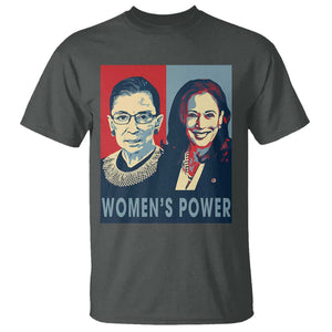 Women's Power T Shirt Ruth Harris Supporter Feminist Women's rights TS11 Dark Heather Print Your Wear