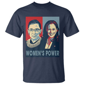 Women's Power T Shirt Ruth Harris Supporter Feminist Women's rights TS11 Navy Print Your Wear