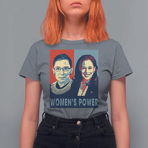 Women's Power T Shirt For Women Ruth Harris Supporter Feminist Women's rights TS11 Charcoal Print Your Wear