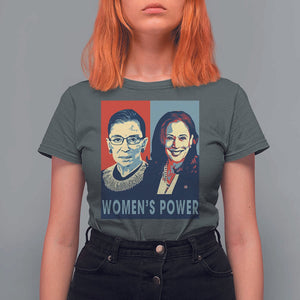 Women's Power T Shirt For Women Ruth Harris Supporter Feminist Women's rights TS11 Dark Heather Print Your Wear