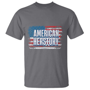 Kamala Harris T Shirt American Herstory History USA Flag Election 2024 TS11 Charcoal Print Your Wear