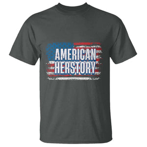 Kamala Harris T Shirt American Herstory History USA Flag Election 2024 TS11 Dark Heather Print Your Wear