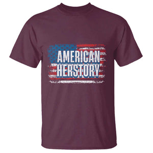 Kamala Harris T Shirt American Herstory History USA Flag Election 2024 TS11 Maroon Print Your Wear