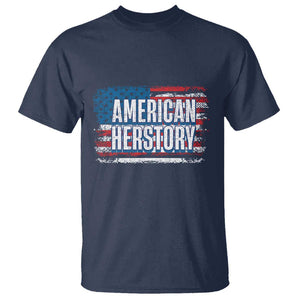 Kamala Harris T Shirt American Herstory History USA Flag Election 2024 TS11 Navy Print Your Wear