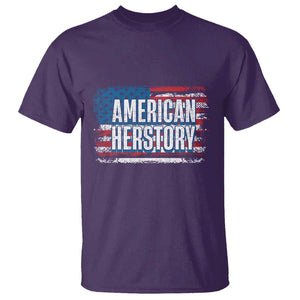 Kamala Harris T Shirt American Herstory History USA Flag Election 2024 TS11 Purple Print Your Wear