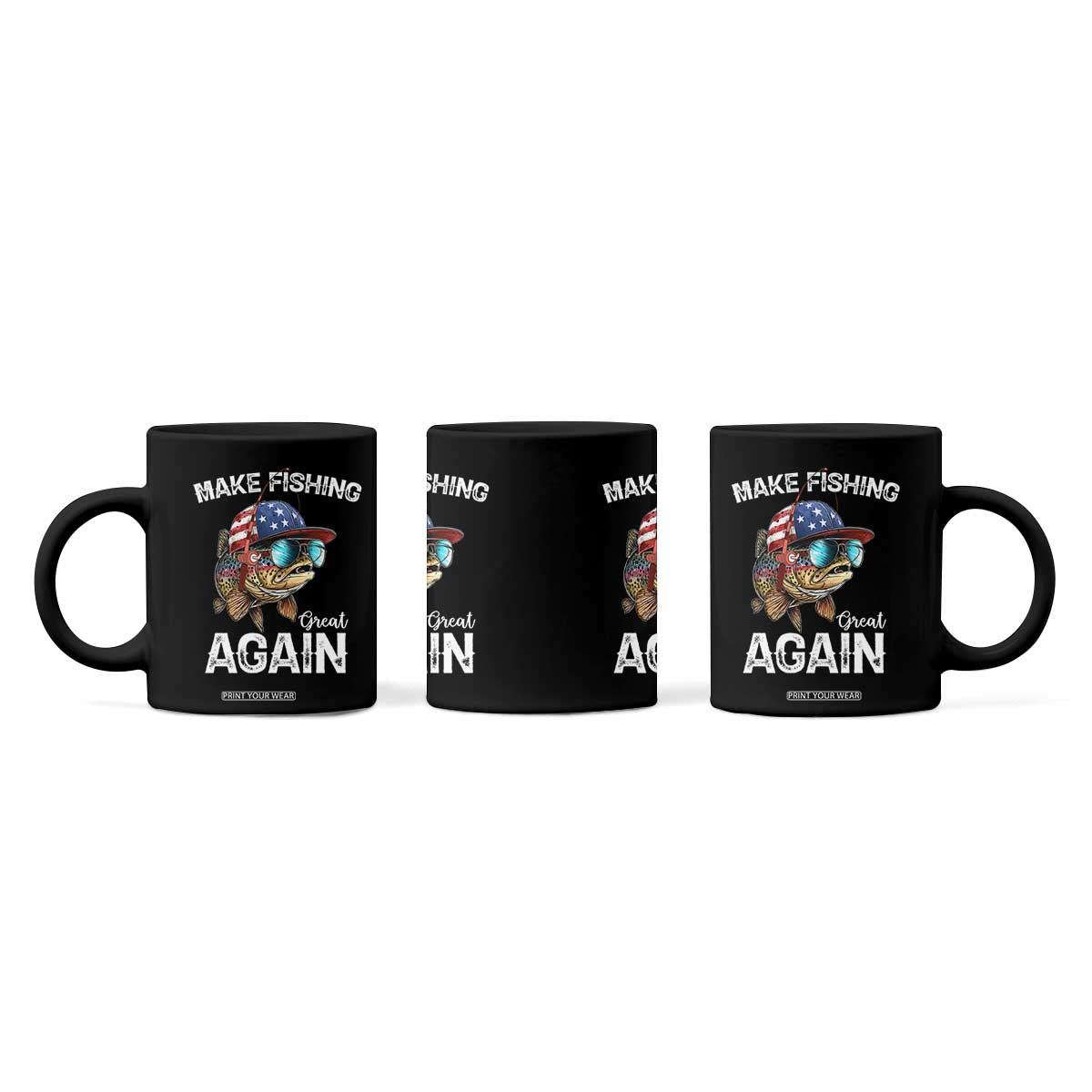 Funny Make Fishing Great Again Coffee Mug Bass Fishing TS11 Print Your Wear