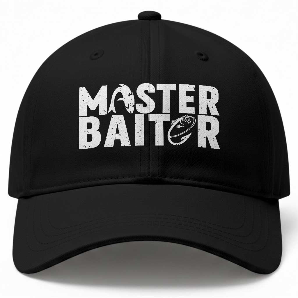 Funny Master Baiter Baseball Cap Fishing Fisherman Adult Jokes Father's Day TS11 Print Your Wear