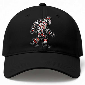 Bigfoot Native American Northwest Coast Art Baseball Cap TS11 Print Your Wear