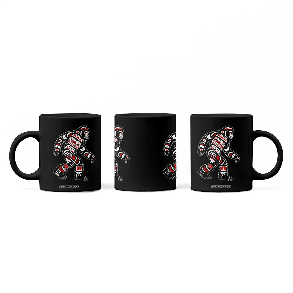 Bigfoot Native American Northwest Coast Art Coffee Mug TS11 Print Your Wear