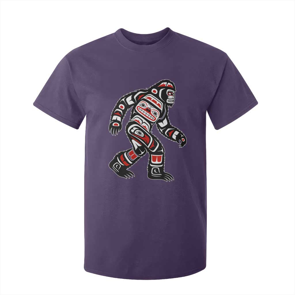 Bigfoot Native American Northwest Coast Art T Shirt For Kid TS11 Purple Print Your Wear