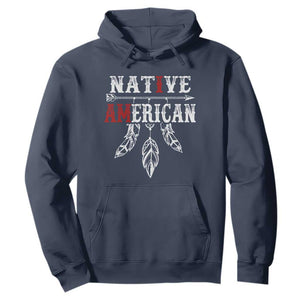 I Am Native American Hoodie Indigenous Pride Vintage Dreamcatcher Arrow TS11 Navy Print Your Wear
