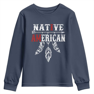 I Am Native American Youth Sweatshirt Indigenous Pride Vintage Dreamcatcher Arrow TS11 Navy Print Your Wear