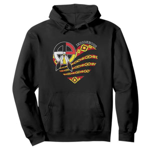 Indigenous Pride Native American Medicine Wheel Hoodie TS11 Black Print Your Wear