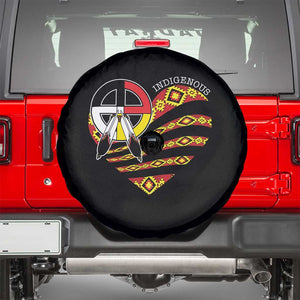 Indigenous Pride Native American Medicine Wheel Spare Tire Cover TS11 Black Print Your Wear