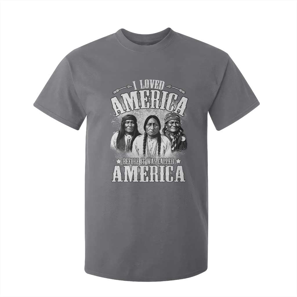 I Loved America Before It Was Called America T Shirt For Kid Native American TS11 Charcoal Print Your Wear