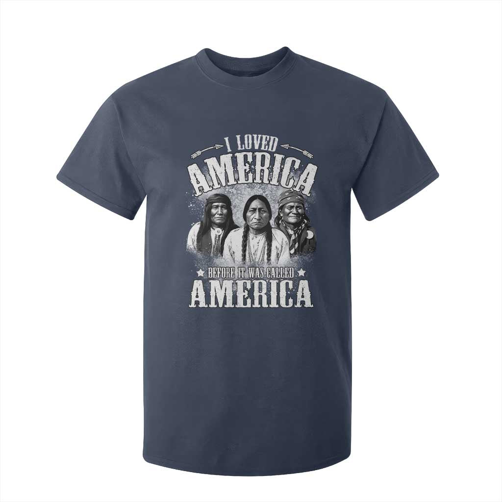 I Loved America Before It Was Called America T Shirt For Kid Native American TS11 Navy Print Your Wear