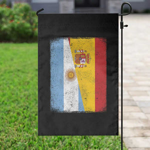 Spain Argentina Half Flag Spanish Argentinian Roots Garden Flag TS11 Print Your Wear