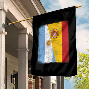 Spain Argentina Half Flag Spanish Argentinian Roots Garden Flag TS11 Print Your Wear