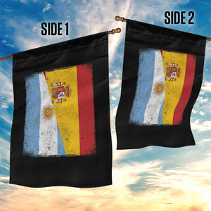 Spain Argentina Half Flag Spanish Argentinian Roots Garden Flag TS11 Print Your Wear