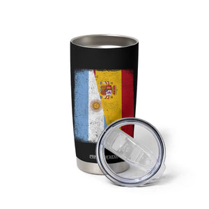 Spain Argentina Half Flag Spanish Argentinian Roots Tumbler Cup TS11 Print Your Wear