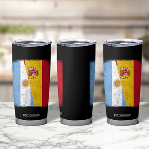 Spain Argentina Half Flag Spanish Argentinian Roots Tumbler Cup TS11 Print Your Wear
