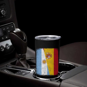 Spain Argentina Half Flag Spanish Argentinian Roots Tumbler Cup TS11 Print Your Wear