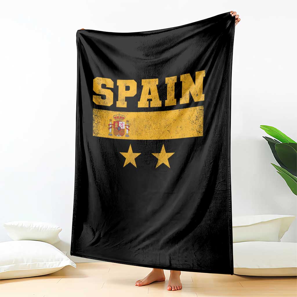 Spain Champions 2026 Second Star Throw Blanket Espana Coat of Arms TS11 Print Your Wear