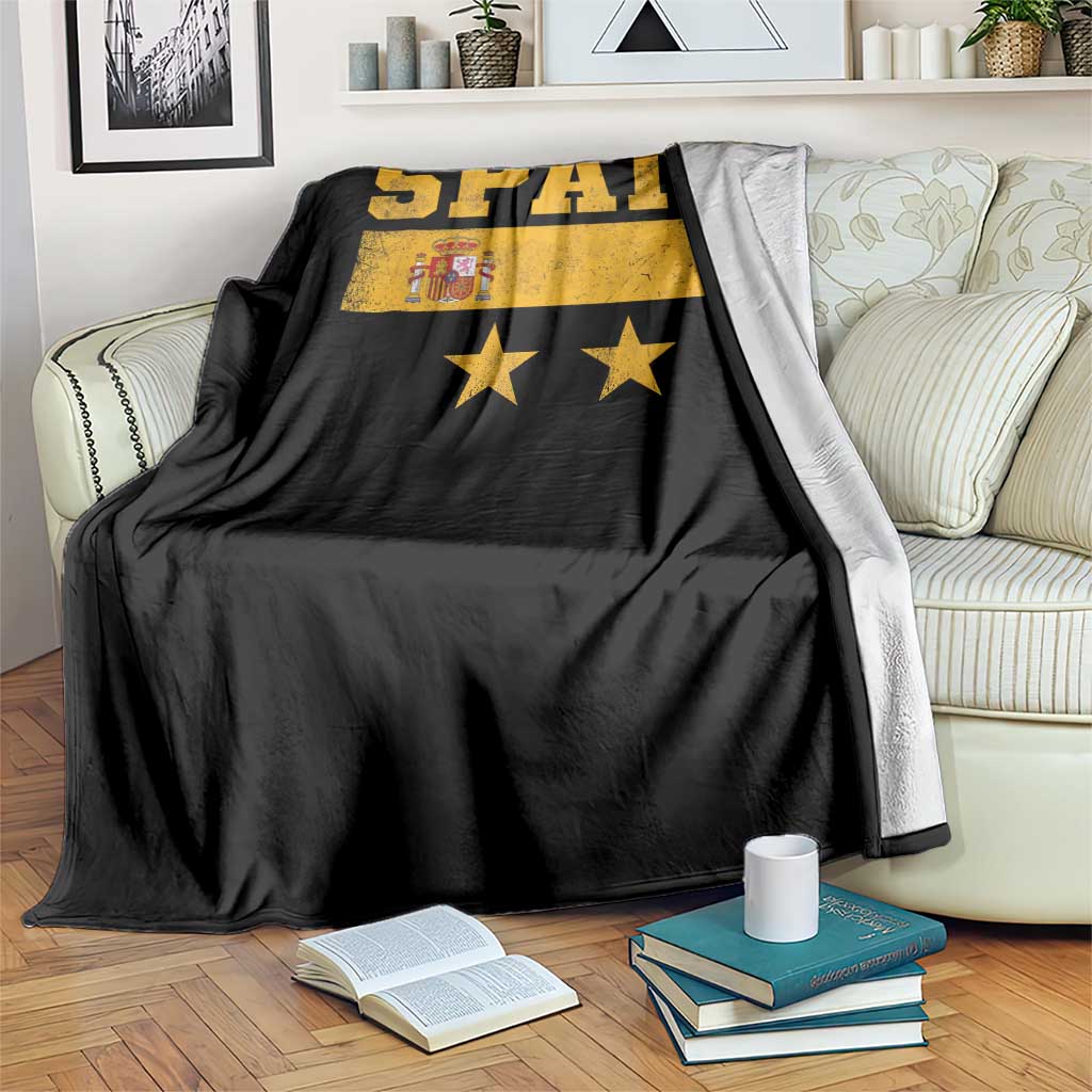 Spain Champions 2026 Second Star Throw Blanket Espana Coat of Arms TS11 Print Your Wear