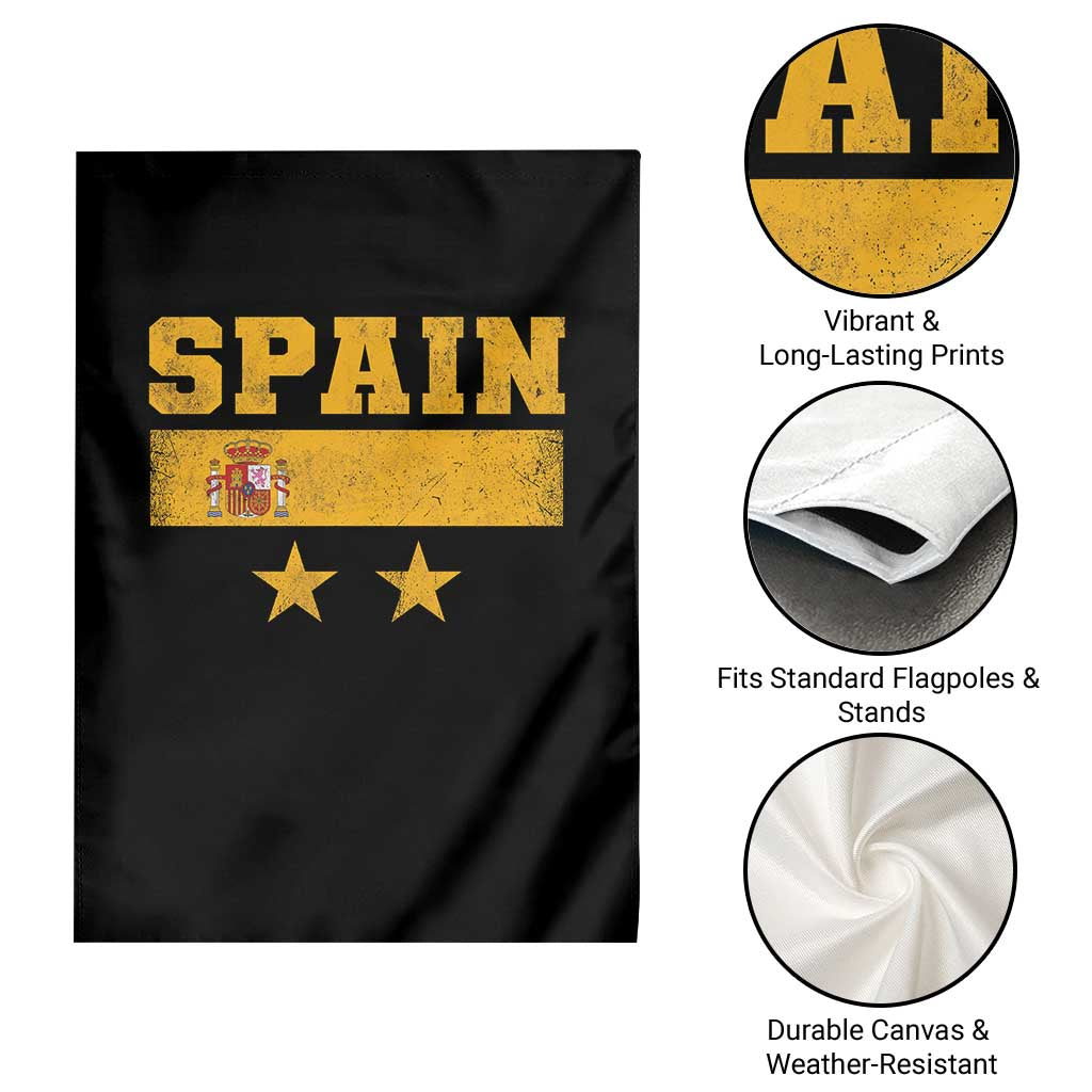 Spain Champions 2026 Second Star Garden Flag Espana Coat of Arms TS11 Print Your Wear