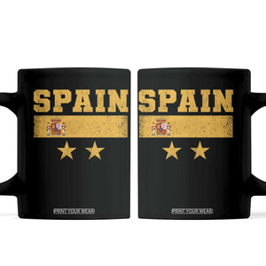 Spain Champions 2026 Second Star Coffee Mug Espana Coat of Arms TS11 Black Print Your Wear