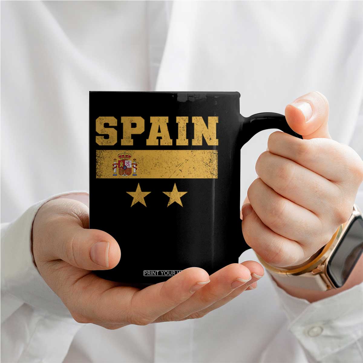 Spain Champions 2026 Second Star Coffee Mug Espana Coat of Arms TS11 Print Your Wear