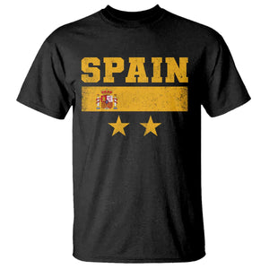 Spain Champions 2026 Second Star T Shirt Espana Coat of Arms TS11 Black Print Your Wear