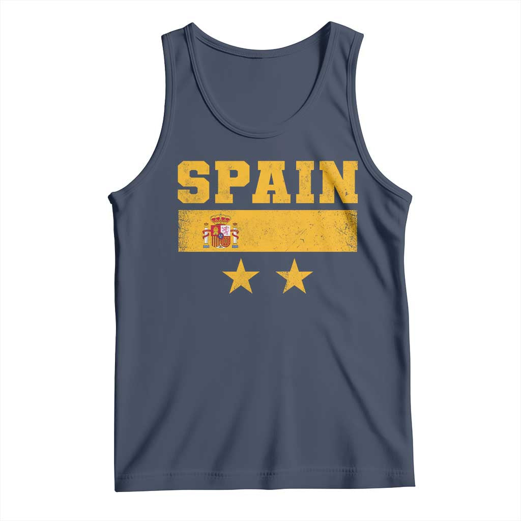 Spain Champions 2026 Second Star Tank Top Espana Coat of Arms TS11 Navy Print Your Wear